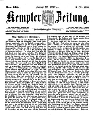 Kemptner Zeitung Freitag 19. Oktober 1855