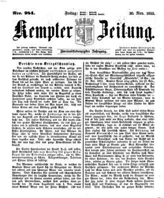 Kemptner Zeitung Freitag 30. November 1855