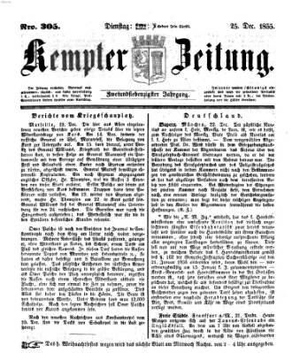 Kemptner Zeitung Dienstag 25. Dezember 1855