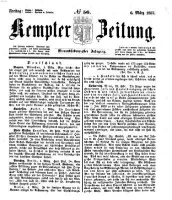 Kemptner Zeitung Freitag 6. März 1857