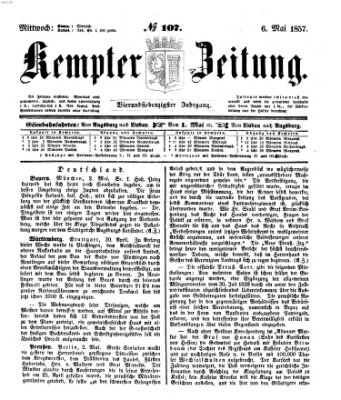 Kemptner Zeitung Mittwoch 6. Mai 1857