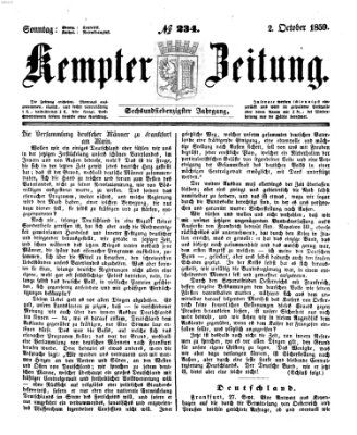 Kemptner Zeitung Sonntag 2. Oktober 1859