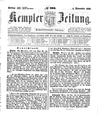 Kemptner Zeitung Freitag 4. November 1859