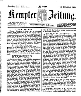 Kemptner Zeitung Samstag 12. November 1859