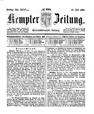 Kemptner Zeitung Freitag 13. Juli 1860