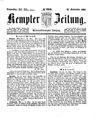 Kemptner Zeitung Donnerstag 20. September 1860