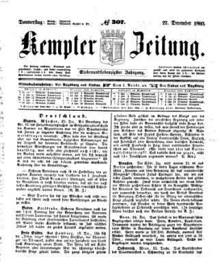 Kemptner Zeitung Donnerstag 27. Dezember 1860