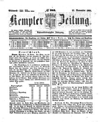 Kemptner Zeitung Mittwoch 27. November 1861