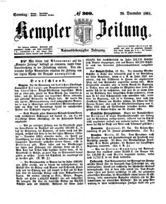 Kemptner Zeitung Sonntag 29. Dezember 1861