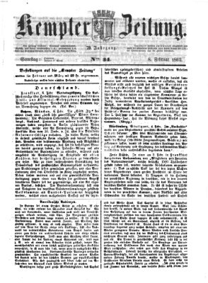 Kemptner Zeitung Samstag 8. Februar 1862