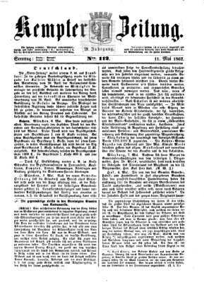Kemptner Zeitung Sonntag 11. Mai 1862