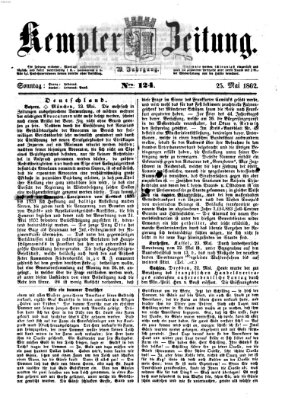 Kemptner Zeitung Sonntag 25. Mai 1862