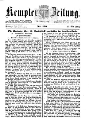 Kemptner Zeitung Freitag 30. Mai 1862