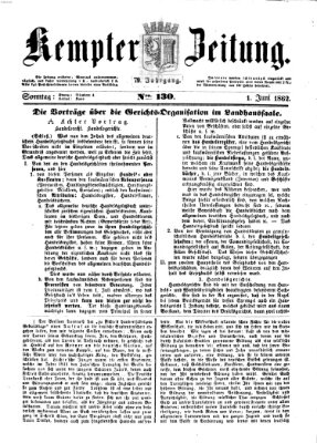 Kemptner Zeitung Sonntag 1. Juni 1862