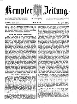 Kemptner Zeitung Freitag 25. Juli 1862