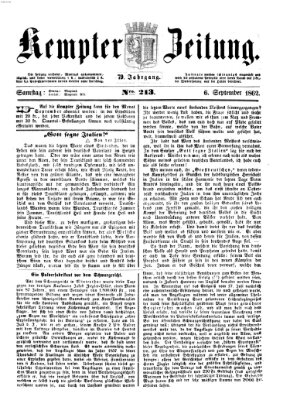 Kemptner Zeitung Samstag 6. September 1862