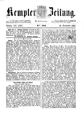 Kemptner Zeitung Freitag 28. November 1862