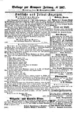 Kemptner Zeitung Sonntag 30. November 1862