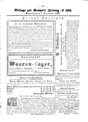 Kemptner Zeitung Sonntag 7. Dezember 1862