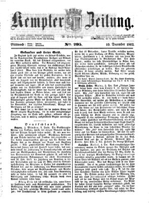 Kemptner Zeitung Mittwoch 10. Dezember 1862