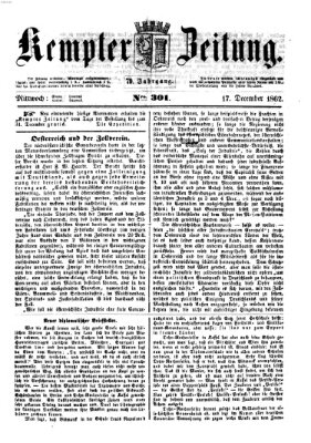 Kemptner Zeitung Mittwoch 17. Dezember 1862