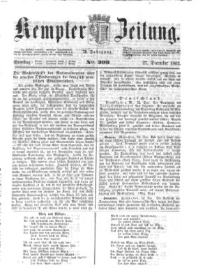 Kemptner Zeitung Samstag 27. Dezember 1862