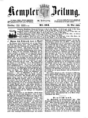 Kemptner Zeitung Dienstag 26. Mai 1863