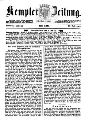 Kemptner Zeitung Sonntag 26. Juli 1863
