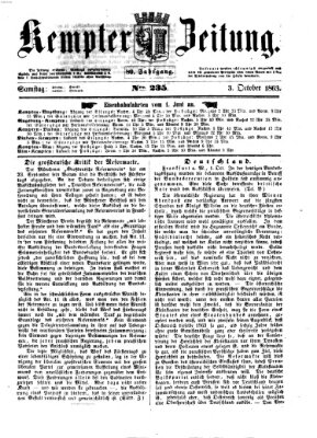 Kemptner Zeitung Samstag 3. Oktober 1863