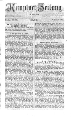 Kemptner Zeitung Sonntag 9. Oktober 1864
