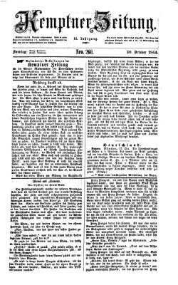 Kemptner Zeitung Sonntag 30. Oktober 1864