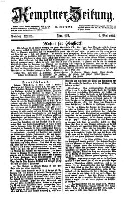 Kemptner Zeitung Dienstag 9. Mai 1865