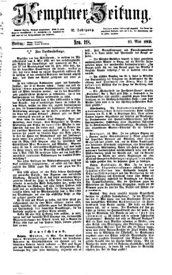 Kemptner Zeitung Freitag 19. Mai 1865