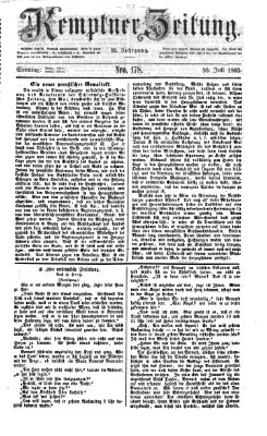 Kemptner Zeitung Sonntag 30. Juli 1865