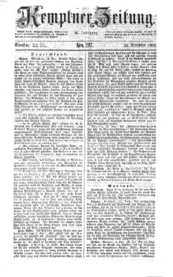 Kemptner Zeitung Samstag 16. Dezember 1865