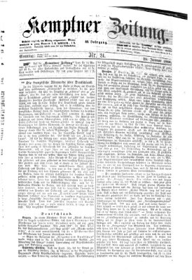 Kemptner Zeitung Sonntag 28. Januar 1866