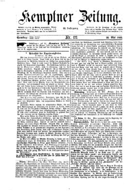 Kemptner Zeitung Samstag 26. Mai 1866
