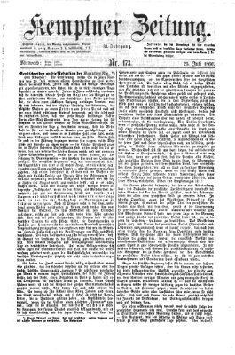 Kemptner Zeitung Mittwoch 25. Juli 1866