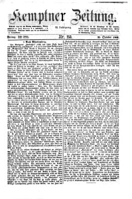 Kemptner Zeitung Freitag 26. Oktober 1866