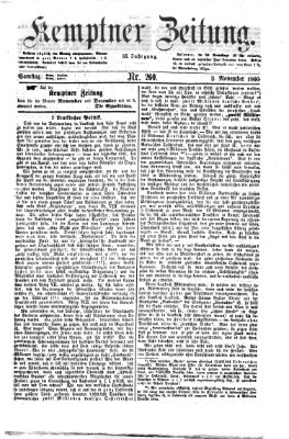 Kemptner Zeitung Samstag 3. November 1866