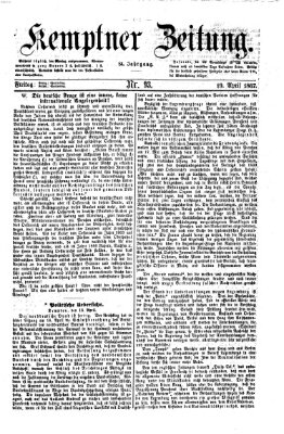 Kemptner Zeitung Freitag 19. April 1867