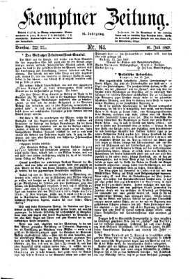 Kemptner Zeitung Dienstag 16. Juli 1867