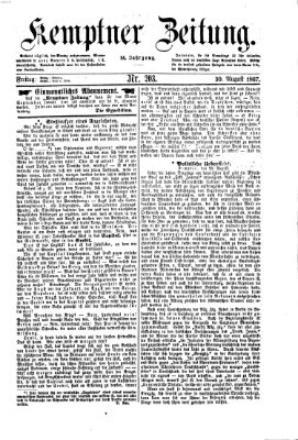 Kemptner Zeitung Freitag 30. August 1867