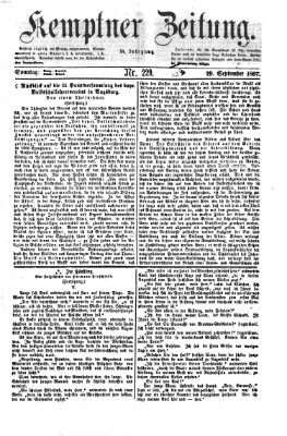 Kemptner Zeitung Sonntag 29. September 1867