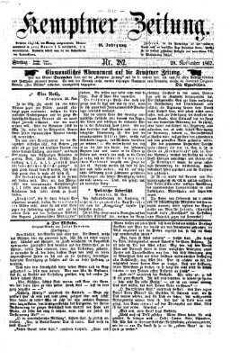 Kemptner Zeitung Freitag 29. November 1867