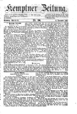 Kemptner Zeitung Sonntag 8. Dezember 1867