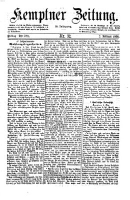 Kemptner Zeitung Freitag 7. Februar 1868