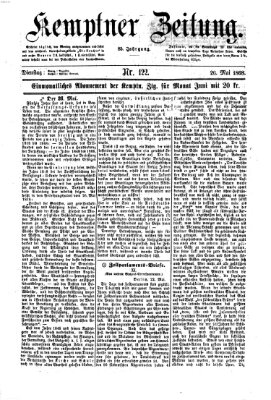 Kemptner Zeitung Dienstag 26. Mai 1868