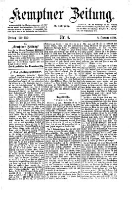 Kemptner Zeitung Freitag 8. Januar 1869