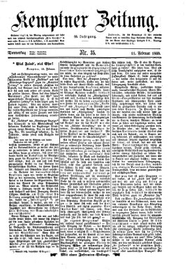 Kemptner Zeitung Donnerstag 11. Februar 1869
